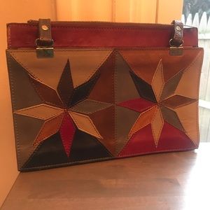 Vintage leather purse.  Made in Mexico.